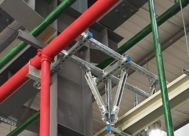永定该抗震支架的整体式支吊架结构协调性好